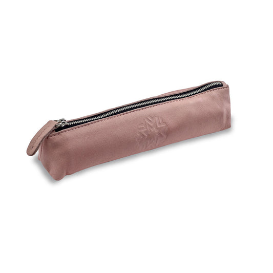 Fotografiska Logo Leather Pencase, pink with embossed Fotografiska Logo