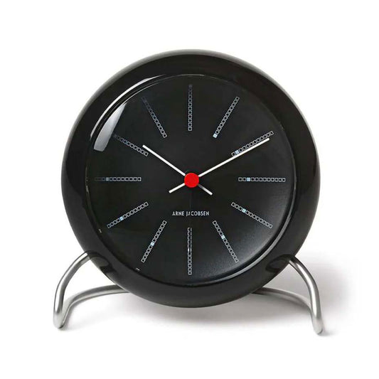 Arne Jacobsen Banker's Alarm Clock, black