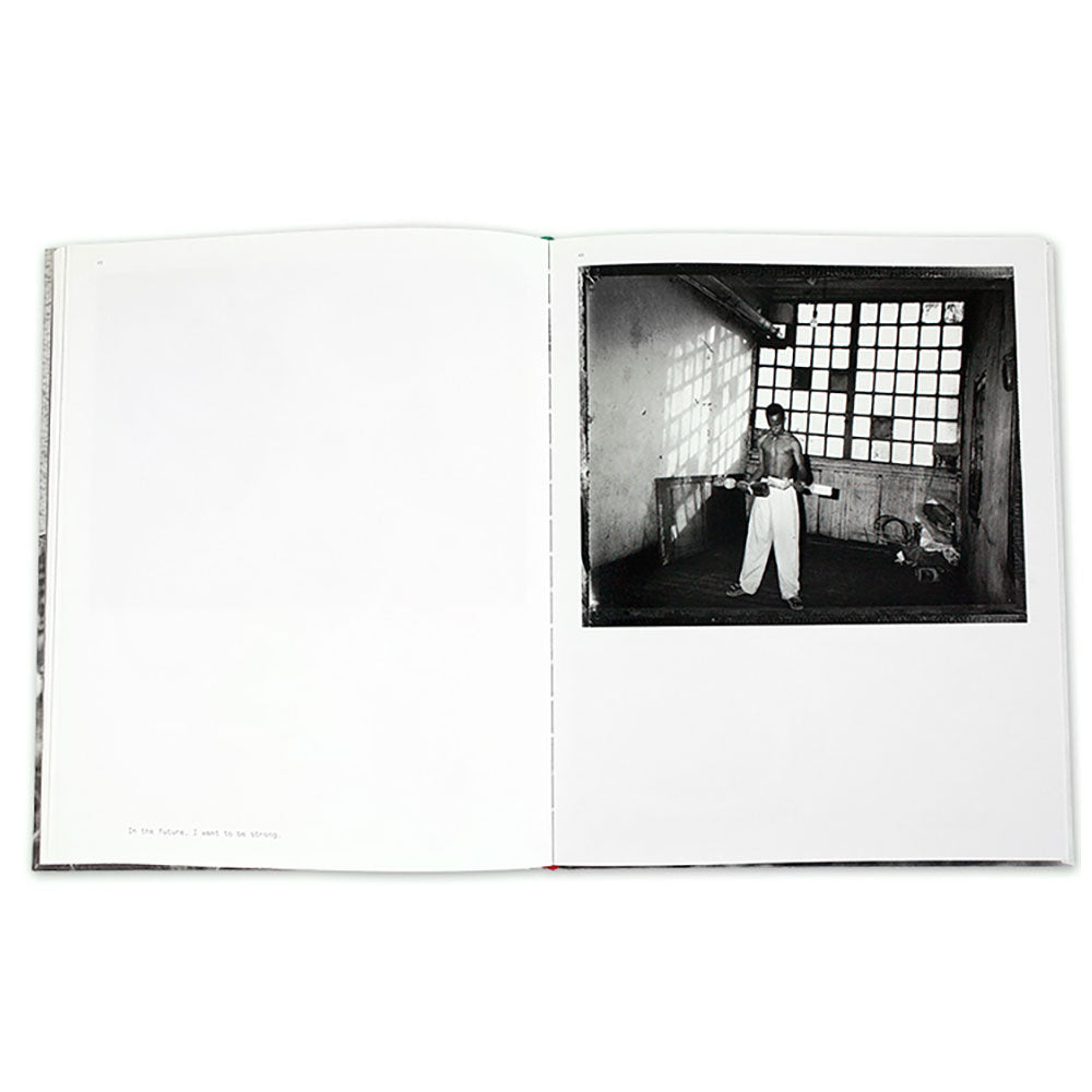 Spread of Eric Gottesman: Sudden Flowers, showing black and white image on the right