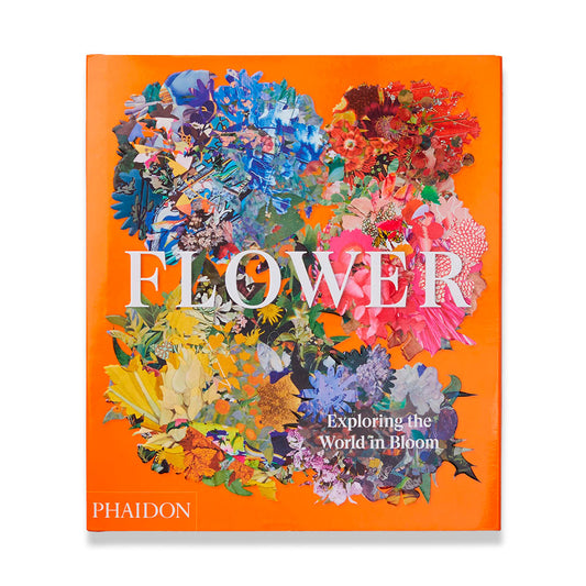 Book cover of Flower: Exploring the World in Bloom, showing colorful florals