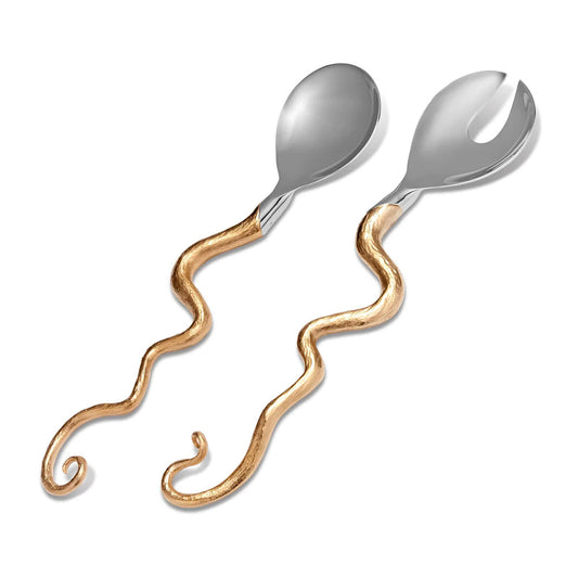HAAS Twisted Horn Serving Spoons (Set of 2)