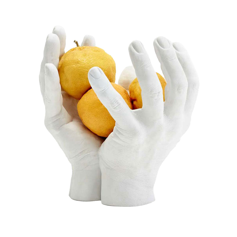 Hand Bowl, holding oranges