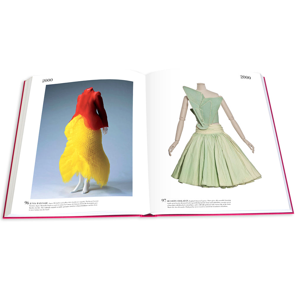 Spread of The Impossible Collection of Fashion, showing color photos on the left and on the right