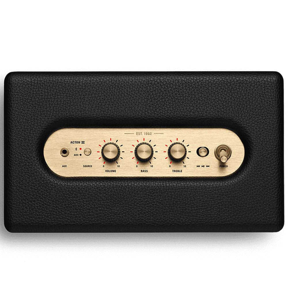 Marshall Action III Home Speaker, made to look like a guitar amp in design.