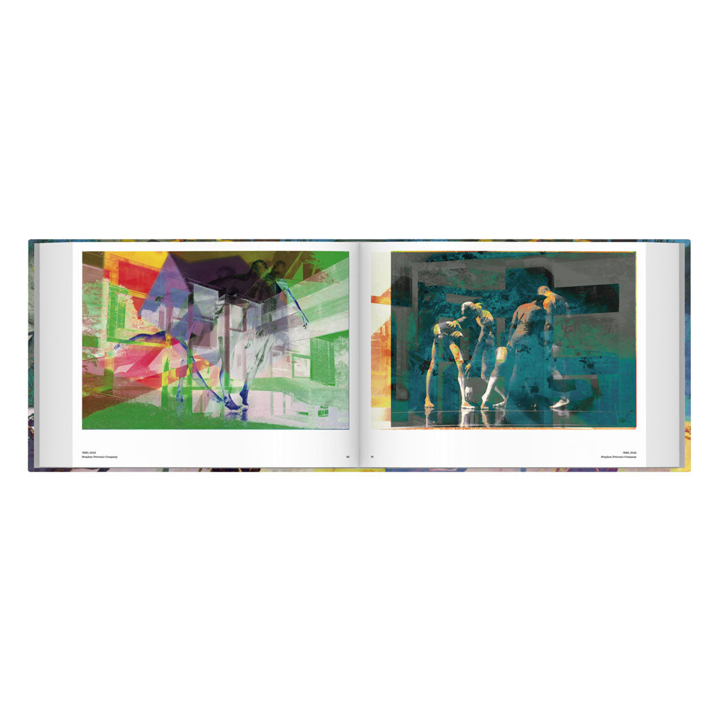 James Welling: Choreograph, lying open. Image on left, image on right