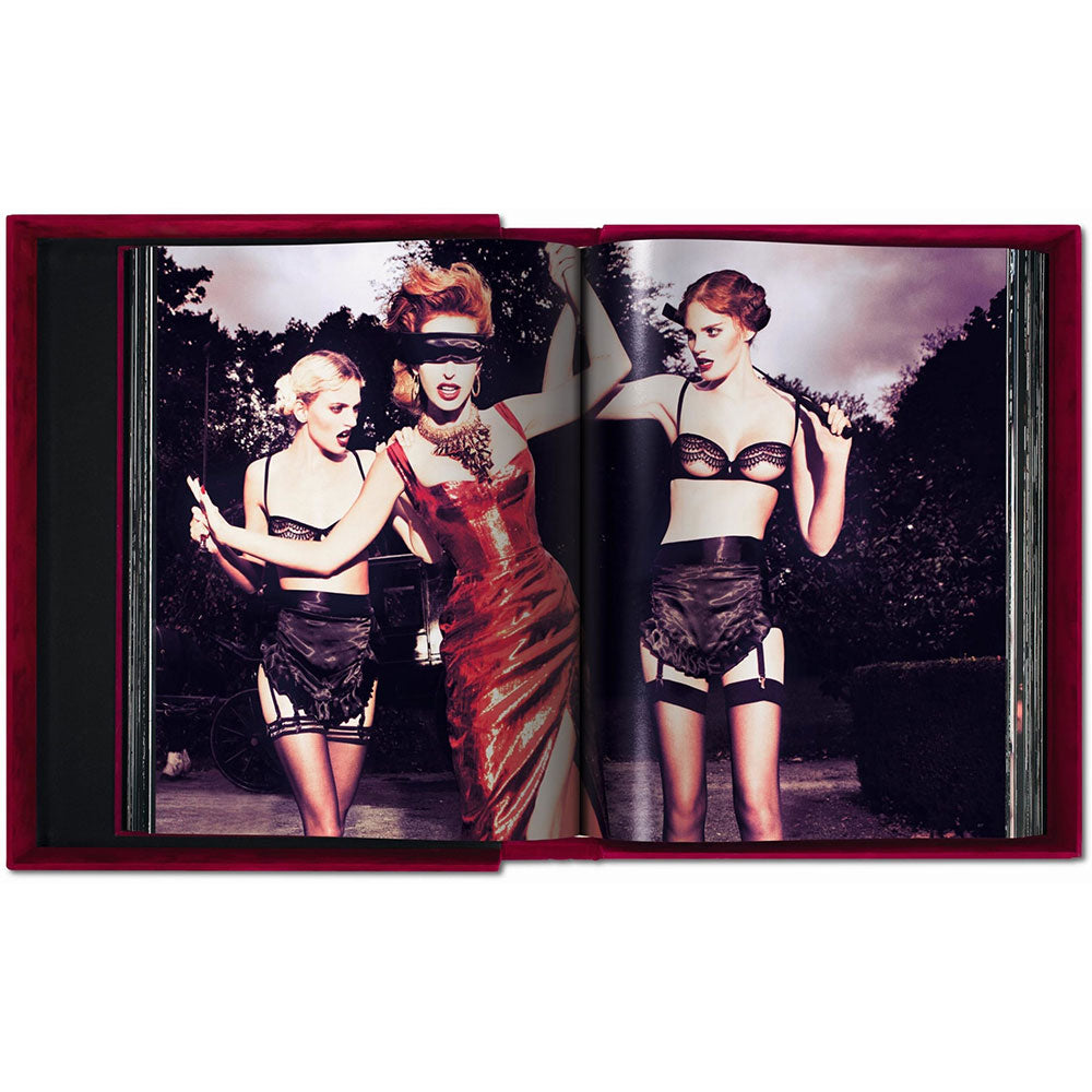 Ellen von Unwerth: The Story of Olga, showing color photos on the left and right