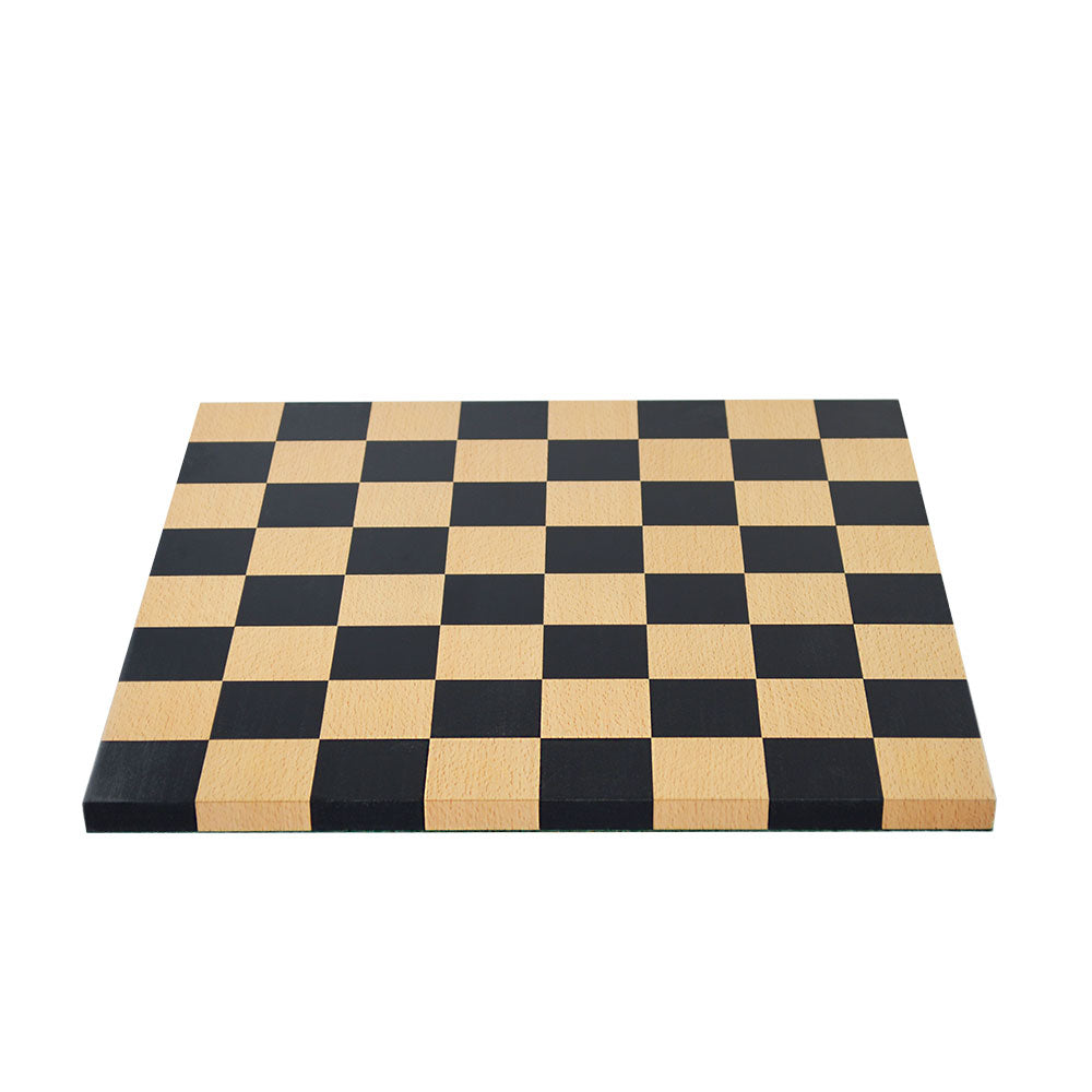 Beautiful chess board with black and brown pattern.