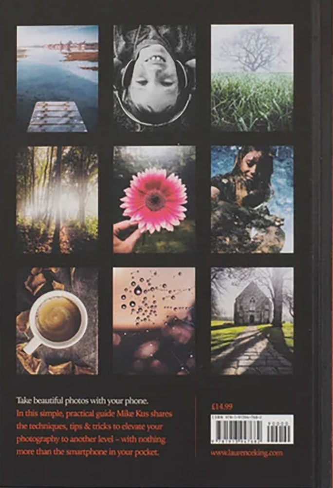 Back of Pocket Photographer book, showing a 3x3 grid of colorful photos