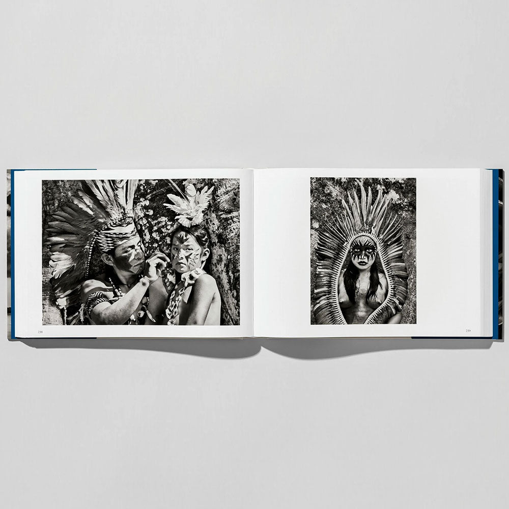 Sebastiao Salgado: Amazonia, open to two black and white images