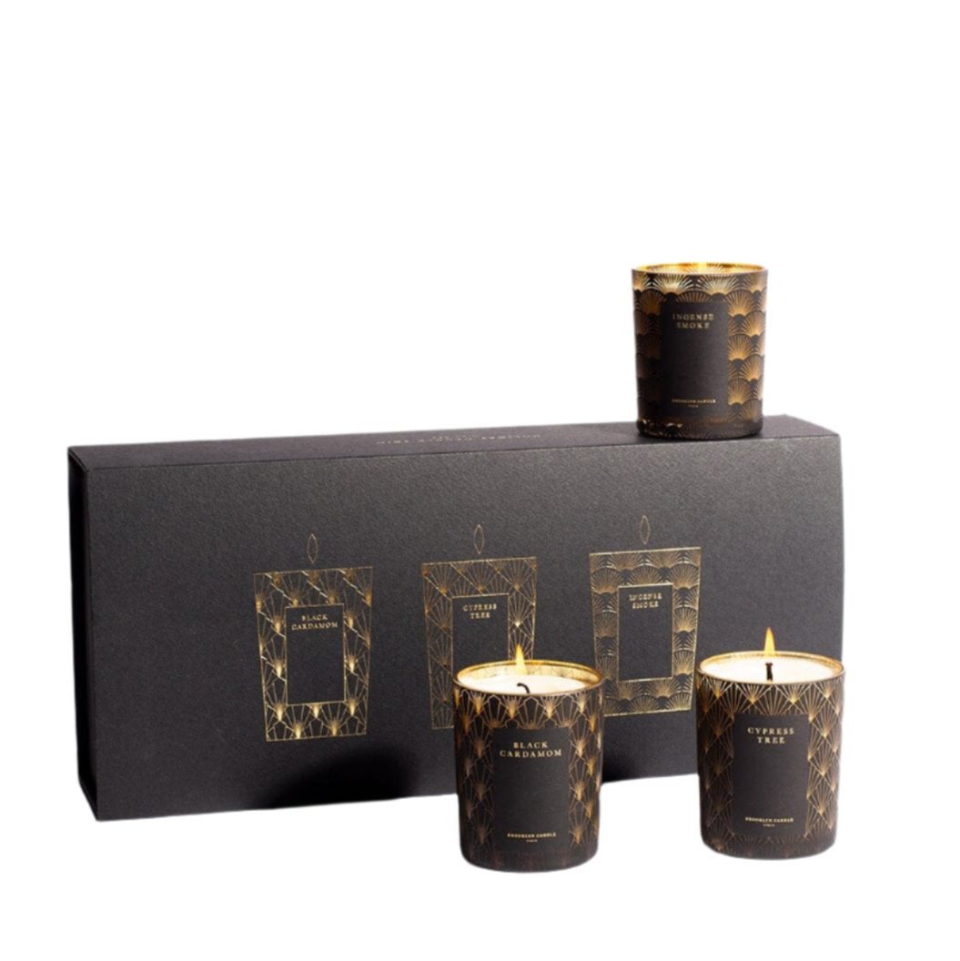 Black Tie Holiday Candle Trio Gift Set