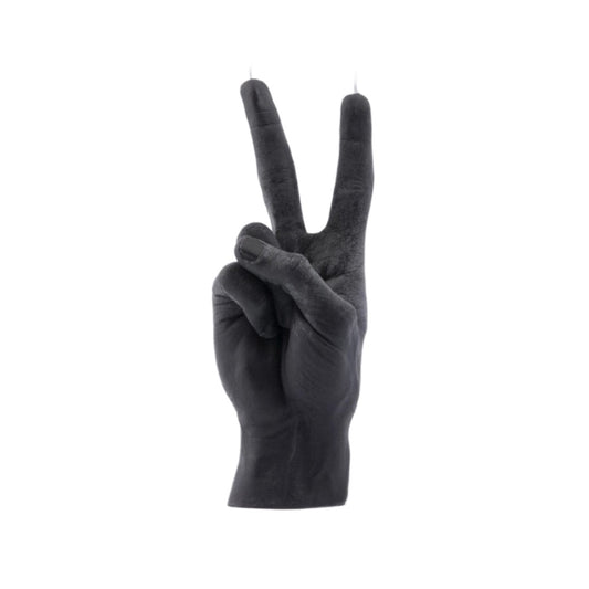 Hand gesture candle, Victory