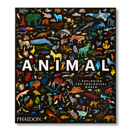 Cover of Animal: Exploring the Zoological World book, showing a collage of different animal drawings