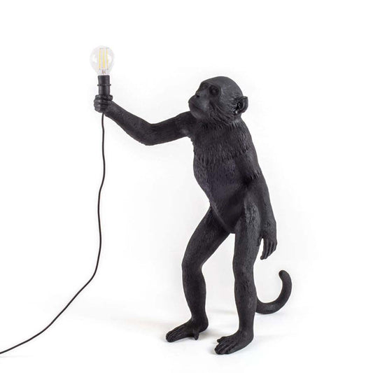 Black Monkey Lamp - Standing
