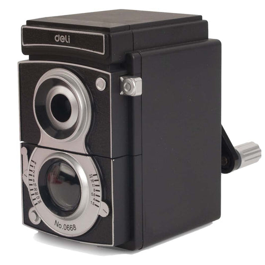 Camera Pencil Sharpener tool.  Photography-inspired office tool.