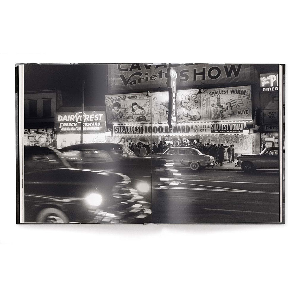 Elliott Erwitt's New York, open and showing black & white full-width photo