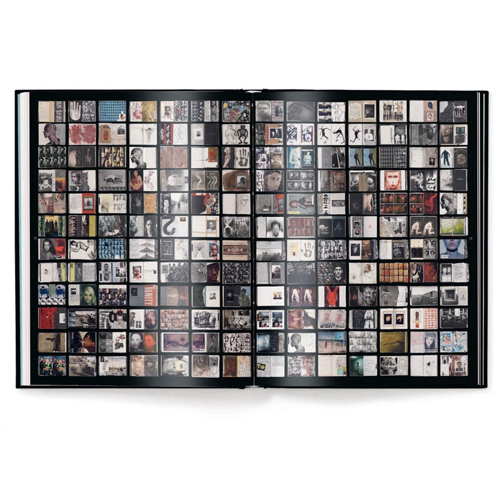 Frank Ockenfels 3: Volume 3, open to showing a collage grid on left and right
