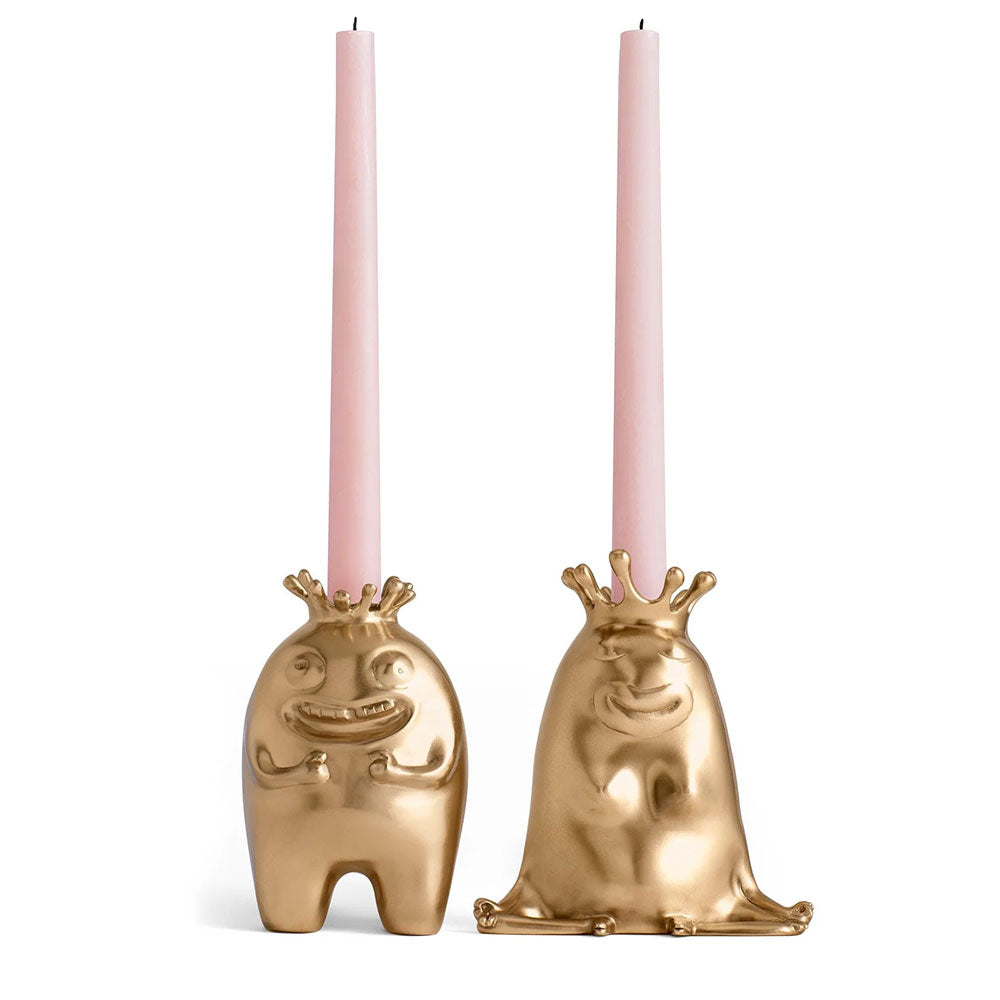 HAAS King + Queen Candlesticks (Set of 2)