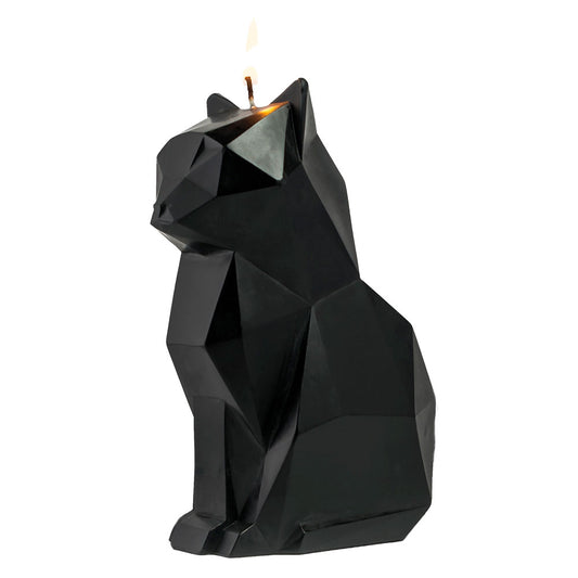 Pyropet Kisa Cat Skeleton Candle, Black