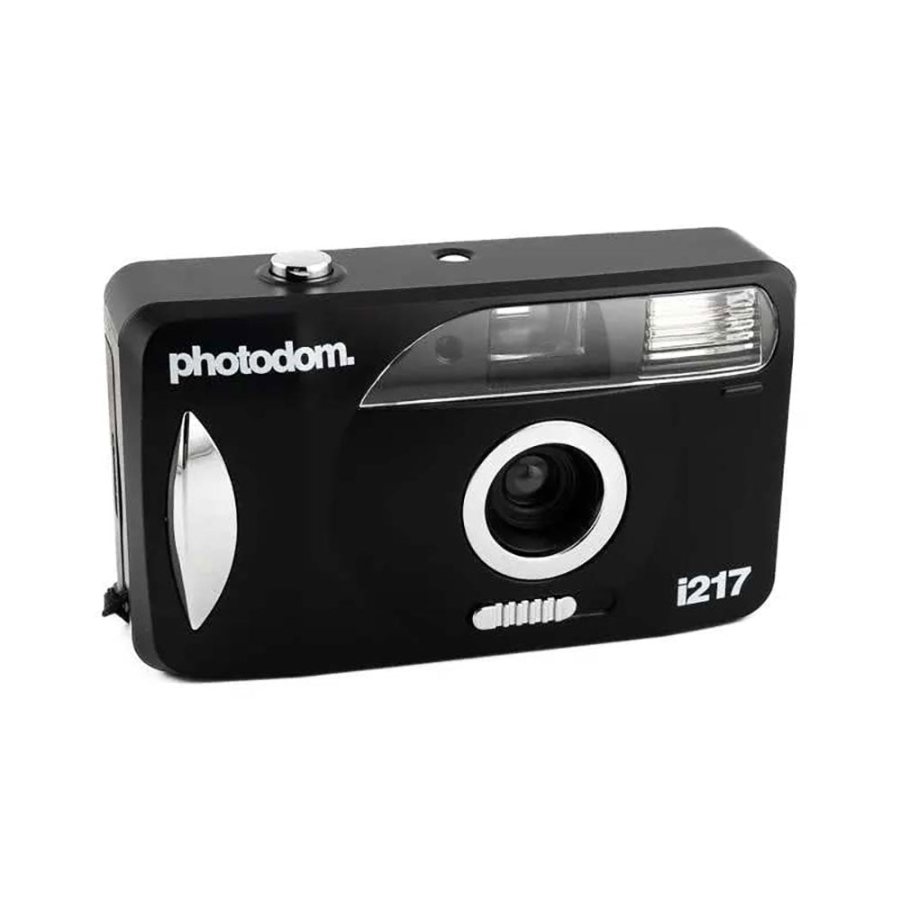 photodom. i217 35mm Motorized Point and Shoot Film Camera, Black