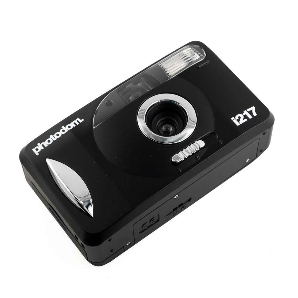 photodom. i217 35mm Motorized Point and Shoot Film Camera, Black