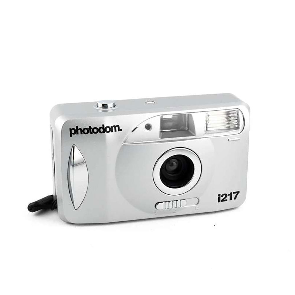 photodom. i217 35mm Motorized Point and Shoot Film Camera, Steel