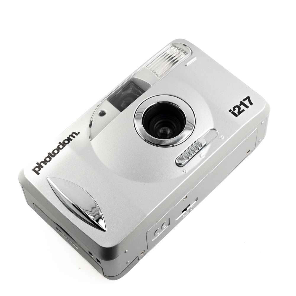 photodom. i217 35mm Motorized Point and Shoot Film Camera, Steel