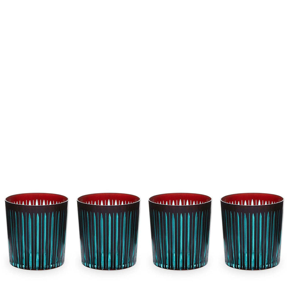 Prism Double Old Fashioned Glasses, Set of 4