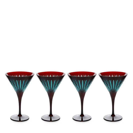 Prism Martini Glasses, Set of 4