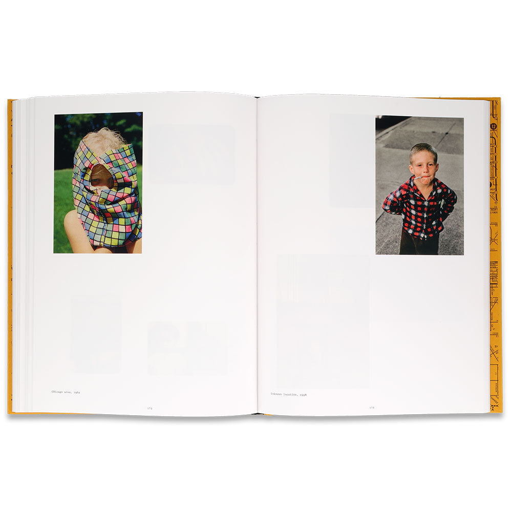 Vivian Maier book, open and showing color photos