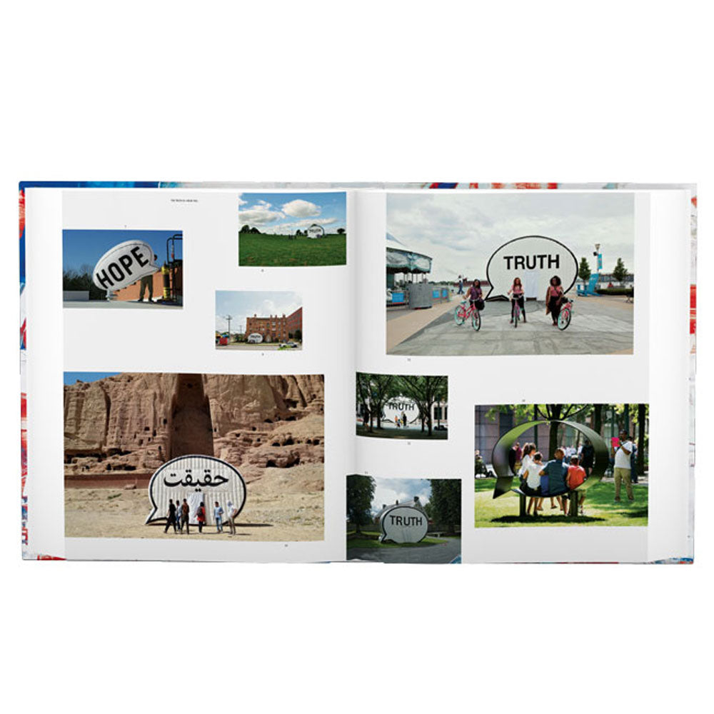 Spread of All Things Being Equal, showing a collage of photographs